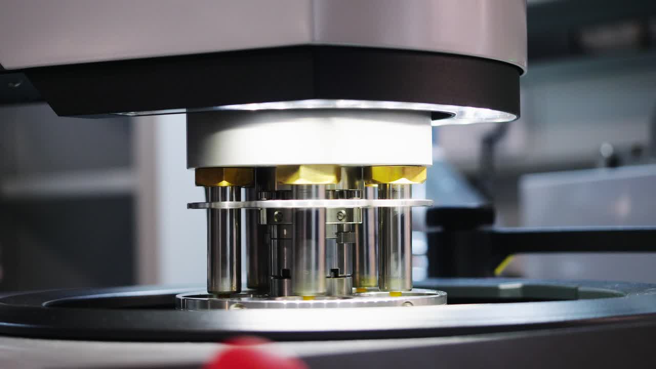 정밀 산업 기계 부품의 클로즈업