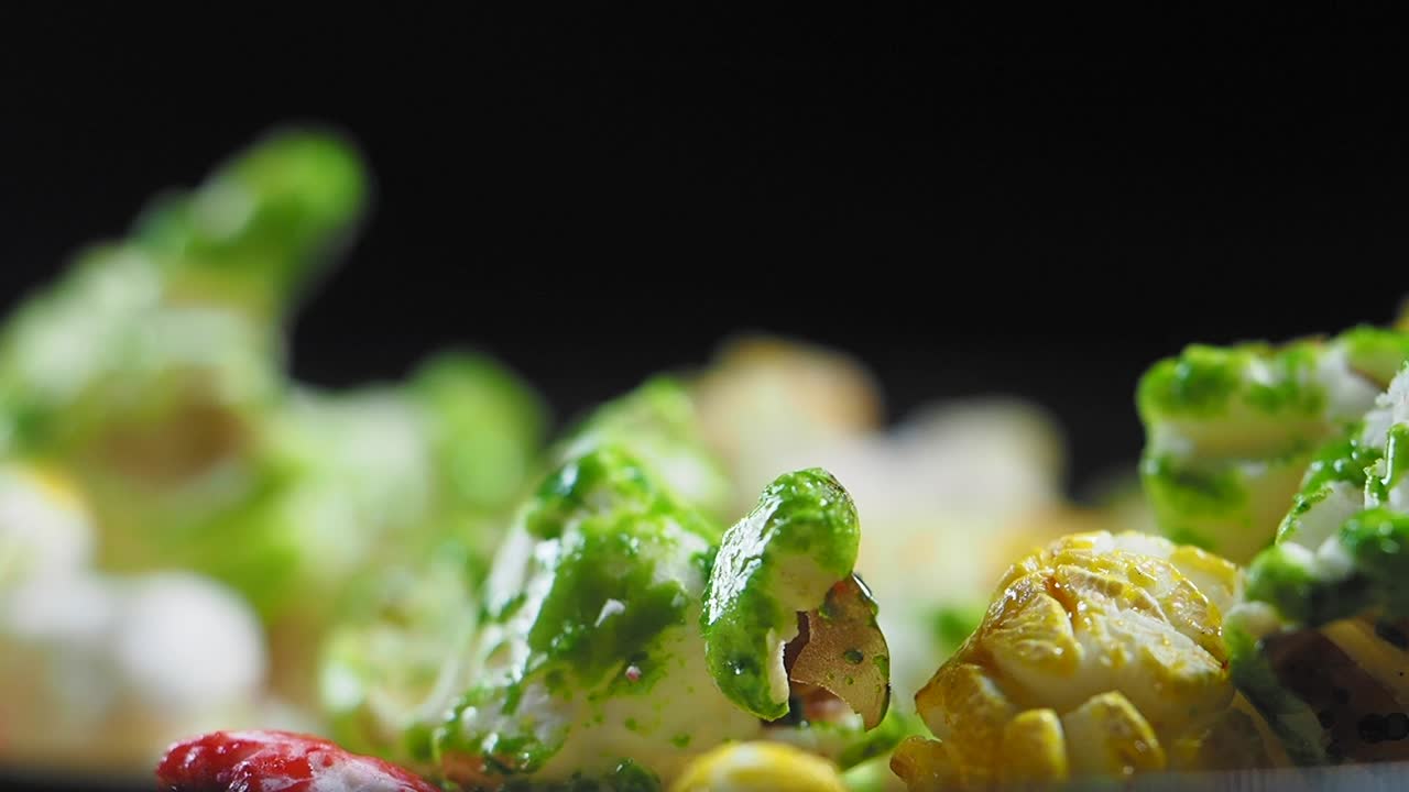 Colorful Popcorn Close-up