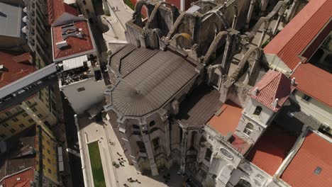 Convento-Do-Carmo-Lisboa-Portugal-Vista-Aérea