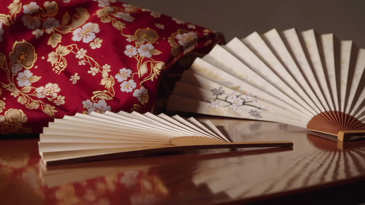 Japanese Fans and Fabric