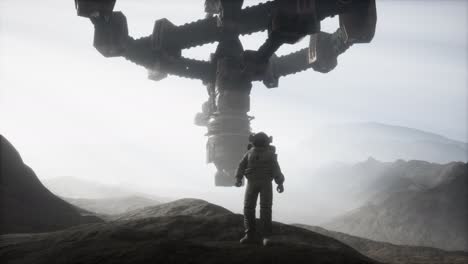 astronaut-on-another-planet-with-dust-and-fog