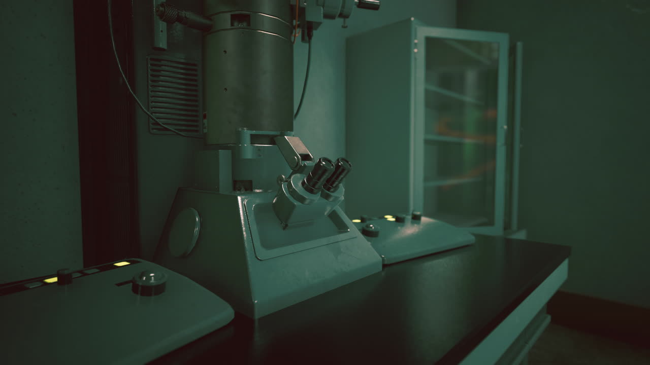빈 오래된 빈티지 연구 실험실