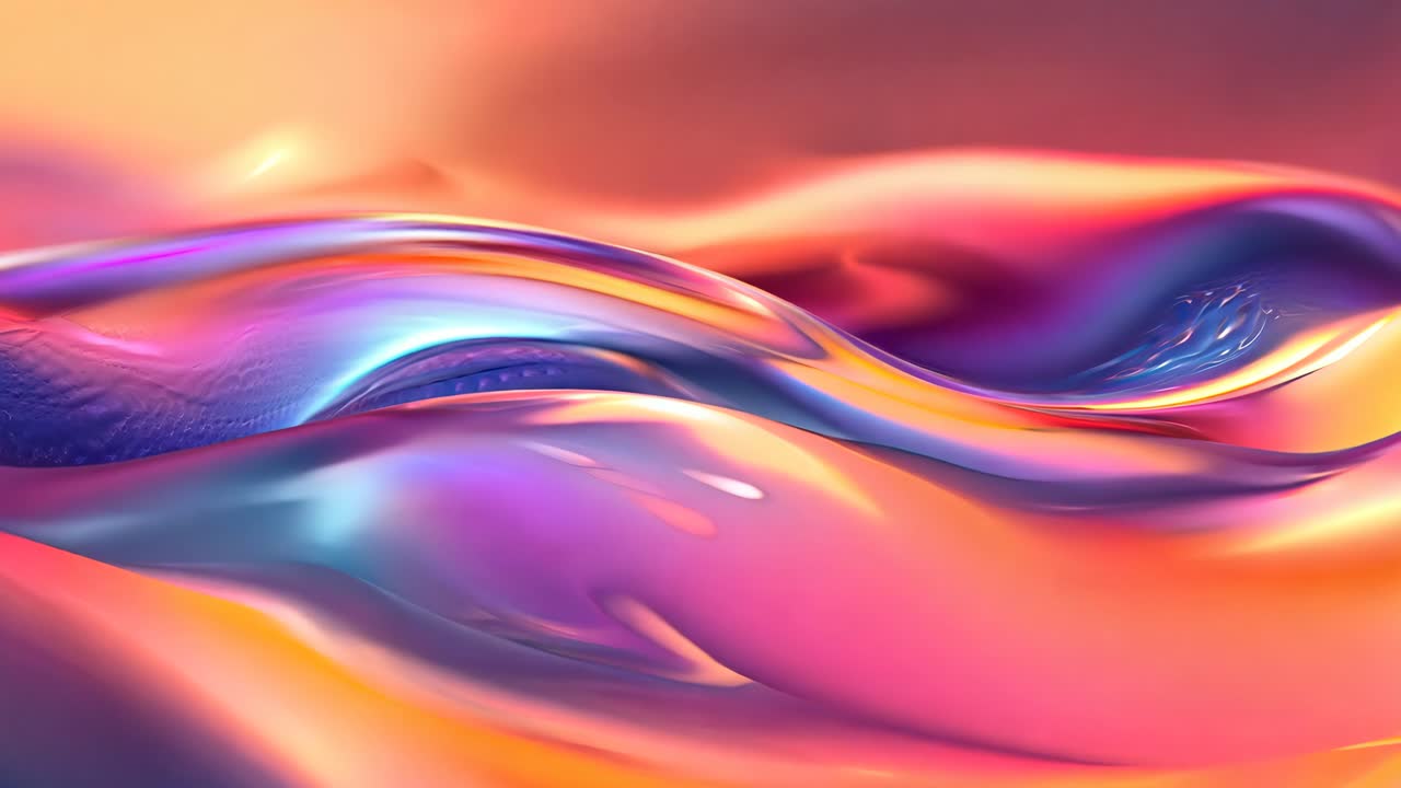 A colorful wave with a purple and orange background. The colors are vibrant and the wave appears to be flowing