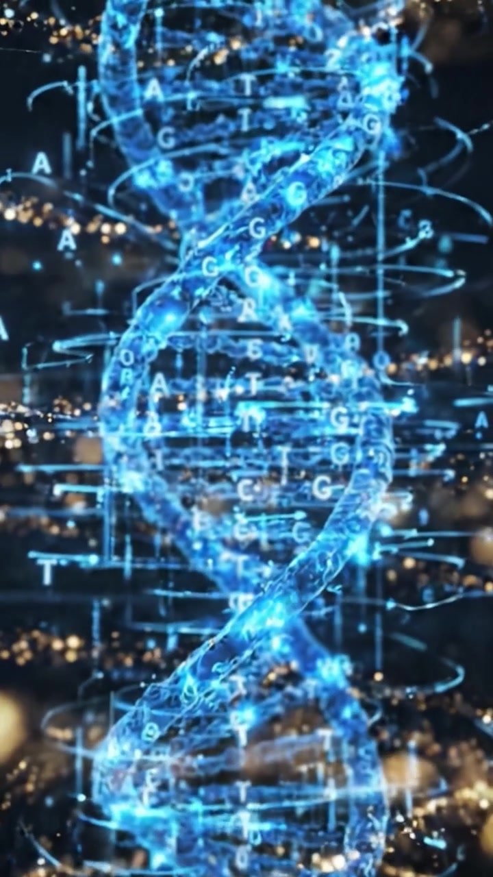 Exploring the Intricacies of DNA Structures: A Fascinating Visual Journey Through Genetic Code Representation in Vibrant Blue Light