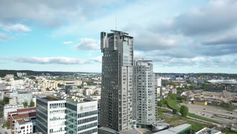 gdynia sea towers skyscrapers. modern high rise buildings in polish coastal city