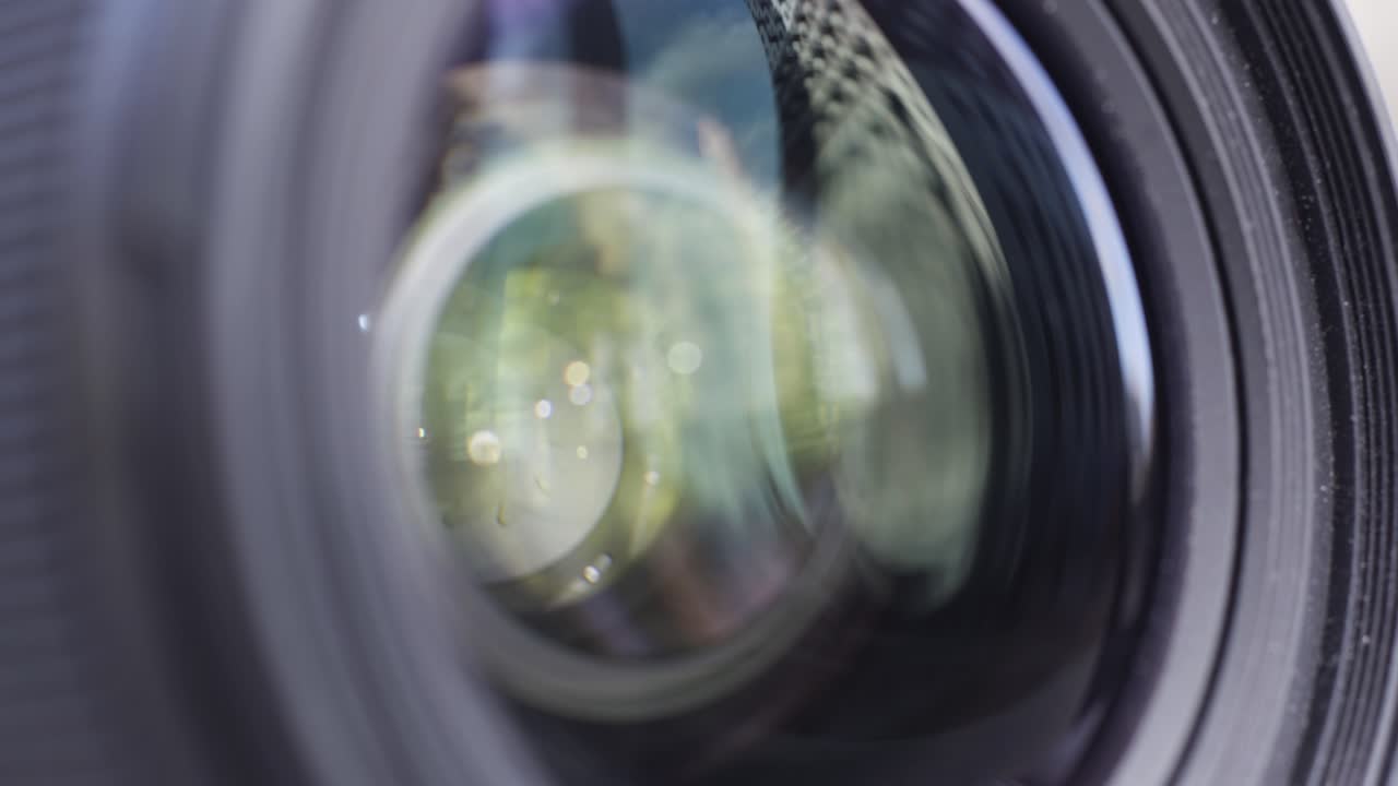 카메라 렌즈의 클로즈업