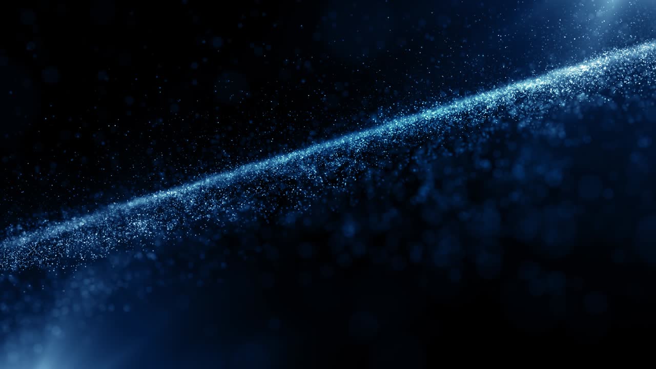 Particles Blue dust abstract light bokeh motion titles cinematic background loop