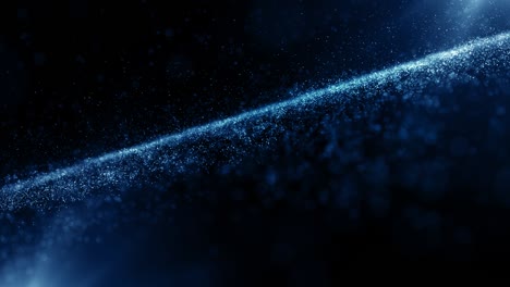 partículas de polvo azul abstracto luz bokeh títulos de movimiento bucle de fondo cinematográfico