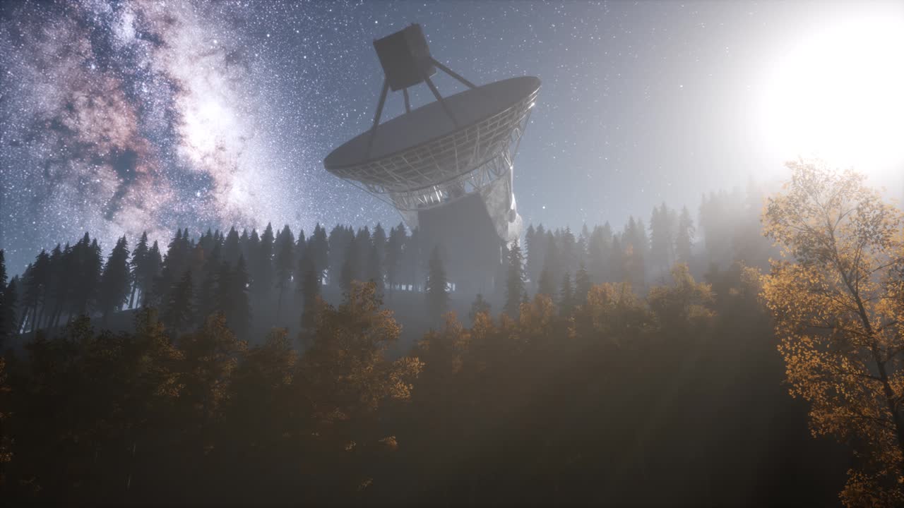 observatorio astronómico bajo las estrellas del cielo nocturno