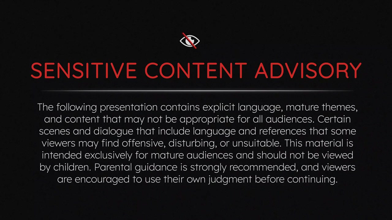 Animated Sensitive Content Advisory Screen