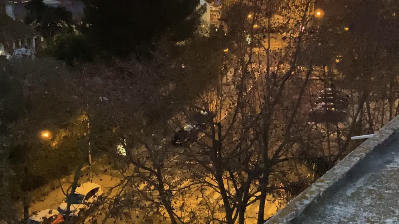 밤에 리스본 포르투갈의 조감도