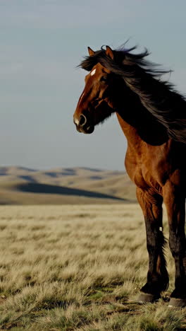 caballo en un campo