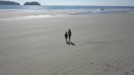 walking on the beach in costa rica