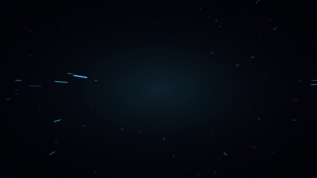 Abstract Motion Background with Glowing Particles Moving Through Space