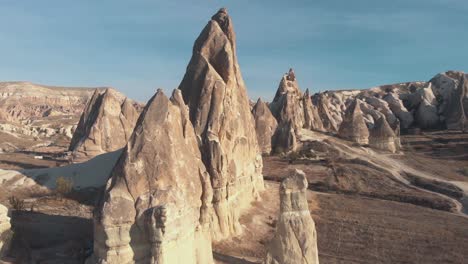 fairy chimneys rock formation in cappadocia