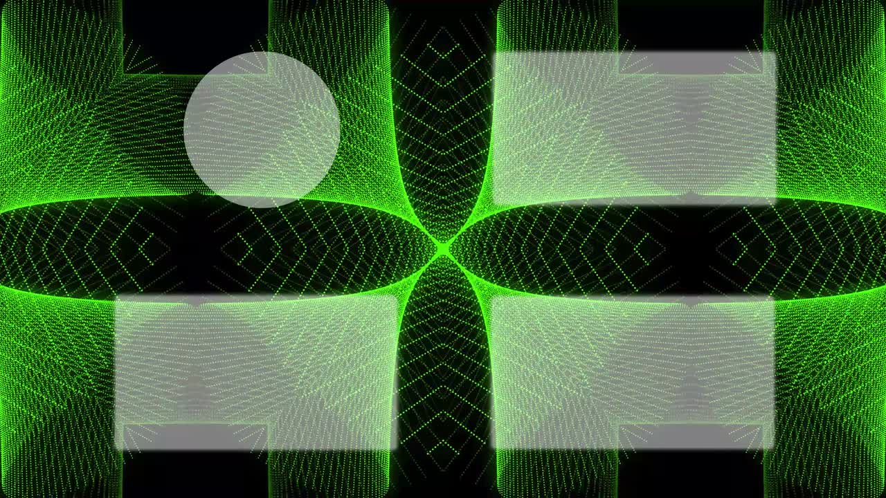 Kaleidoscope pattern end card ending screen motion graphics