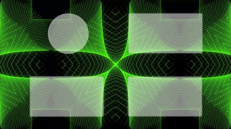Kaleidoskopmuster Abspannkarte Endbildschirm Motion Graphics
