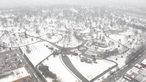 White-out-day-in-Brooklyn,-snowy-cemetery