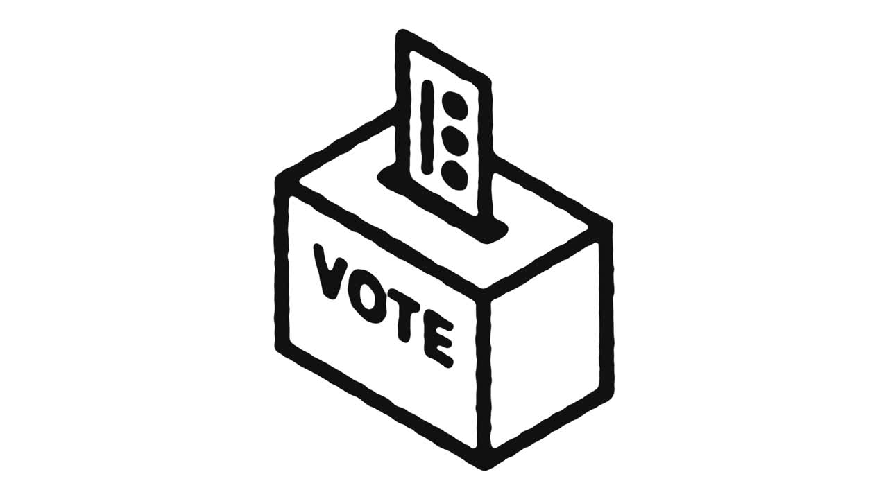 선거 아이콘 애니메이션 영상 & 알파 채널