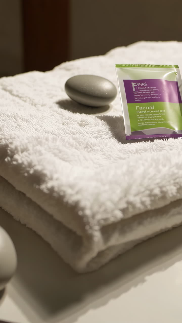 Spa-håndklæder og ansigtsbehandling