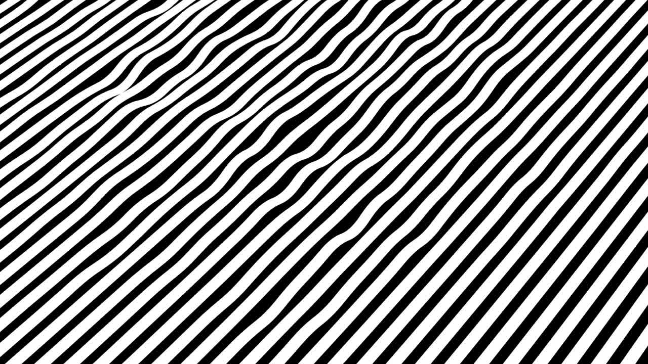 movimiento de tiras oblicuas abstractas en blanco y negro, fluyendo en el fondo, efecto cebra, bucle sin costuras