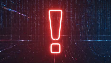 neon exclamation mark
