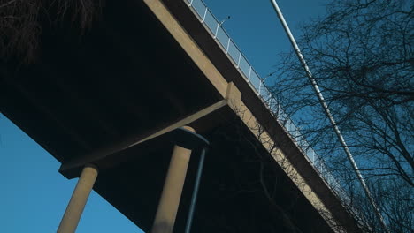 4k shot of the famous älvsborgsbron bridge in gothenburg, sweden