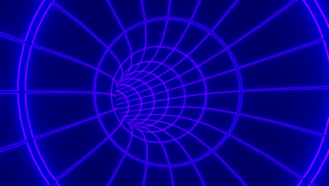 animación tecnología abstracta bucle de red en el túnel ciencia cósmica o tecnología digital ciencia ficción. datos digitales,
