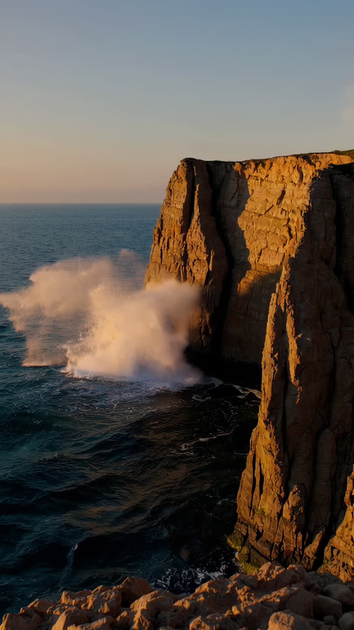Dramatic Coastline at Sunset