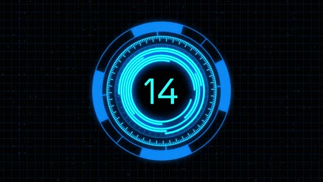 abstract futuristic technology background with digital number timer concept and countdown futuristic
