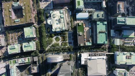 aerial pass above middle class suburban neighbourhood houses