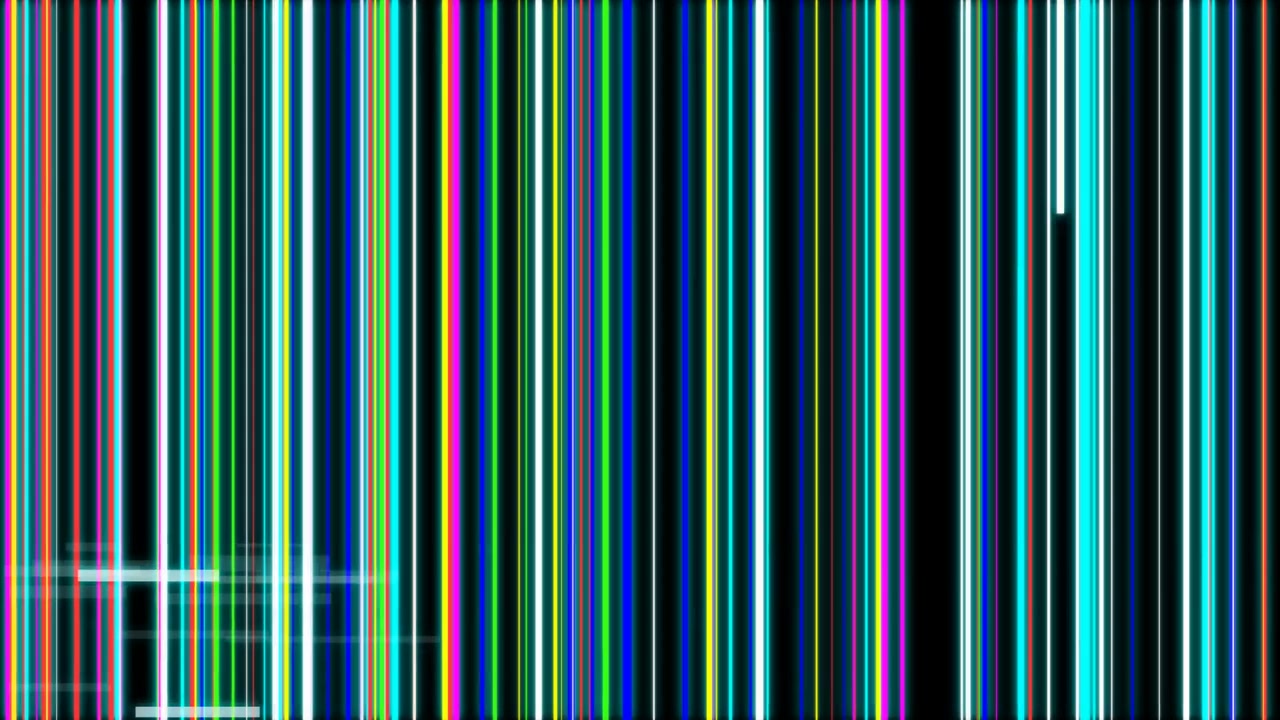Abstract Digital Glitch Background with Vertical Colorful Lines