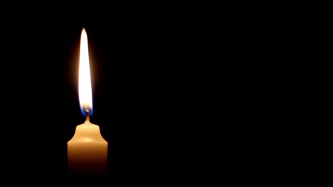 Alone-Candle-Black-Background