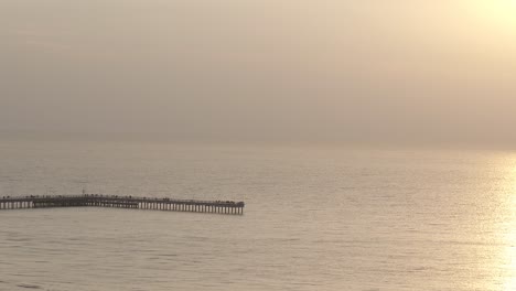 Drone-aerial-view-of-Palanga-bridge,-Lithuania