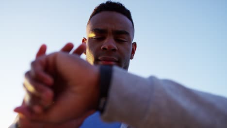 african american male exercising for health and wellbeing