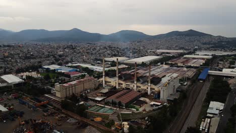 footage over industrial and urban area