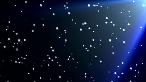 la nieve está cayendo.