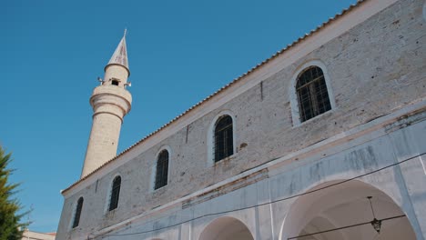 alacati pazaryeri mosque, dating from 1874, in alacati resort town town of izmir province in turkey