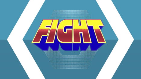 fight text with bold letters