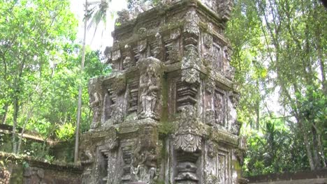 statues of pura kehen temple complex in bangli, bali