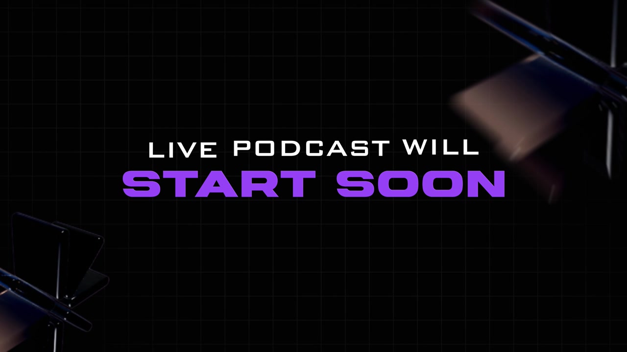 Live podcast starter snart animeret grafik