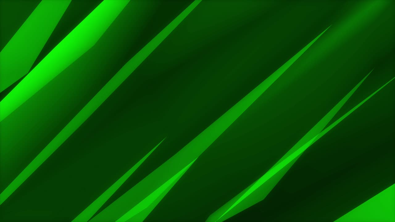 Abstract green moving lines on black background. Dynamic geometric lines create a modern, futuristic backdrop, ideal for technology, business, or corporate presentations. Seamless loop