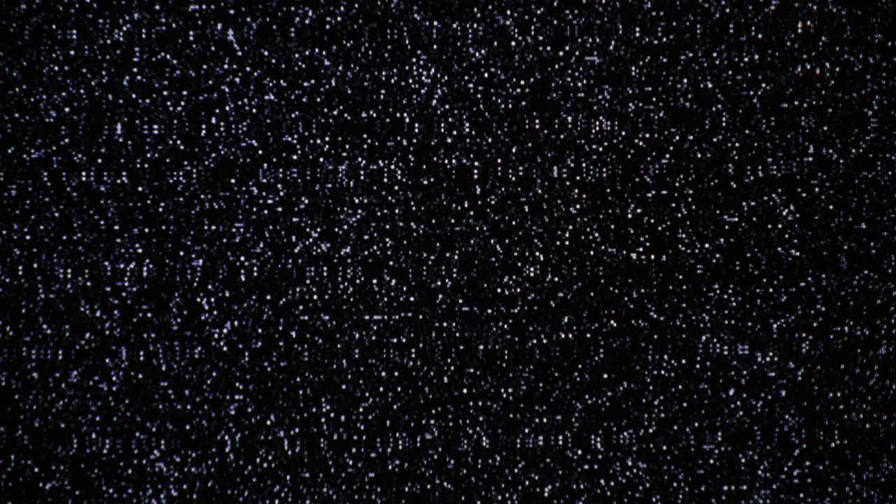 Real Static TV Noise on CRT Screen, Analog Signal, Vintage Screen