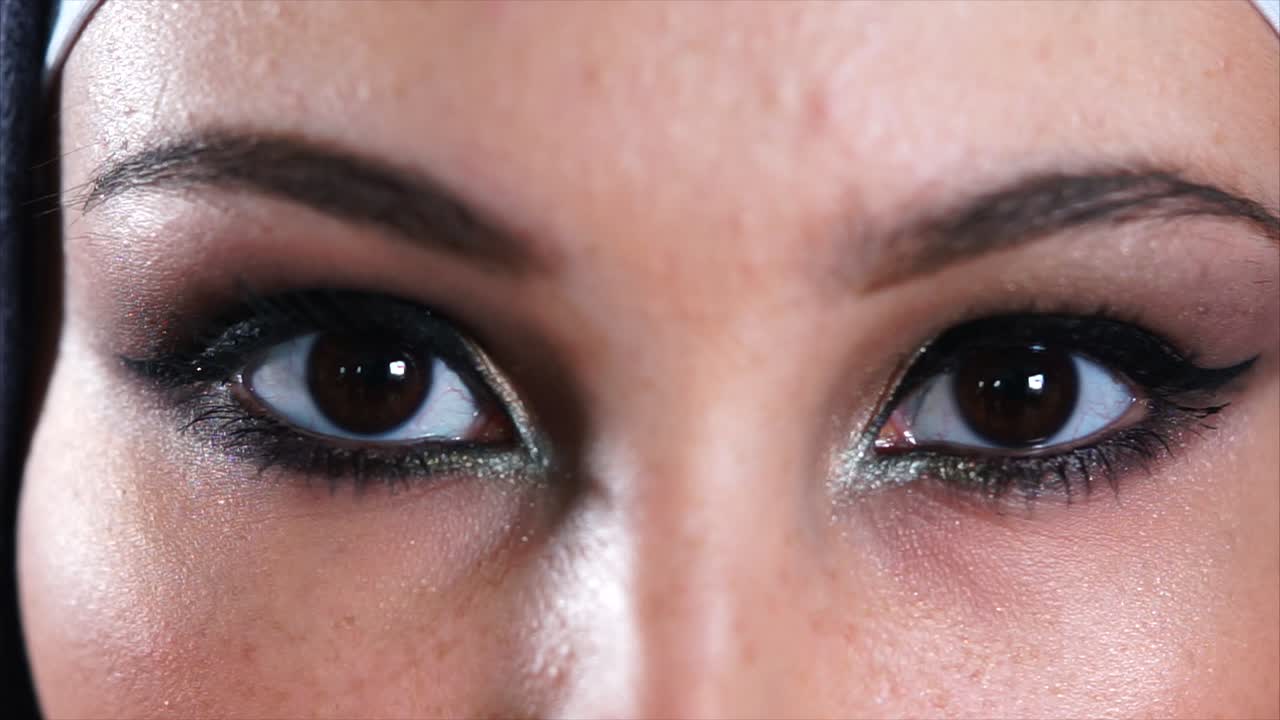 Woman with Makeup and Hijab