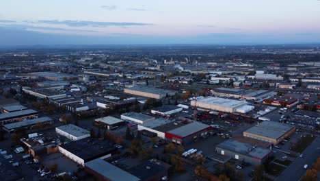 Busy-morning-roads-in-Calgary-South-East-revealing-Canada-Pacific-office