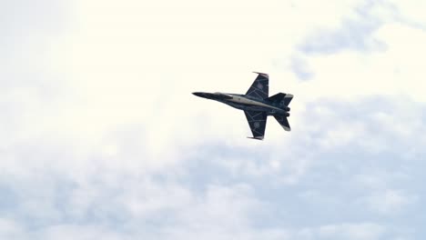 solo display of the rcaf f-18 hornet at abbotsford airshow track