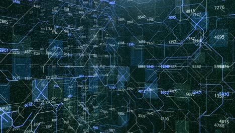 abstract digital circuit board