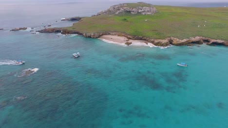 toma aérea de la isla larga, islas marietas, nayarit, méxico