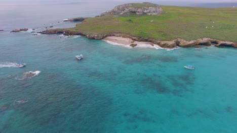 aerial shot of the isla larga, marietas islands, nayarit, mexico