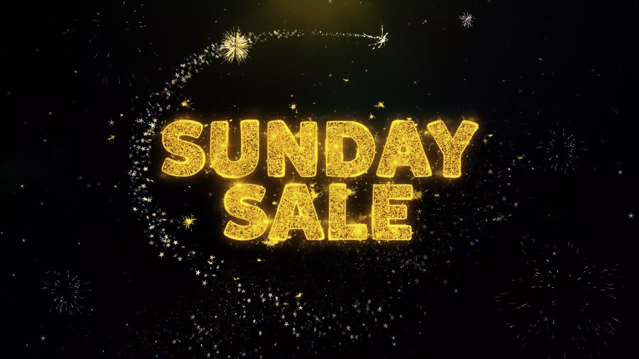 Sunday Sale Fireworks Graphic